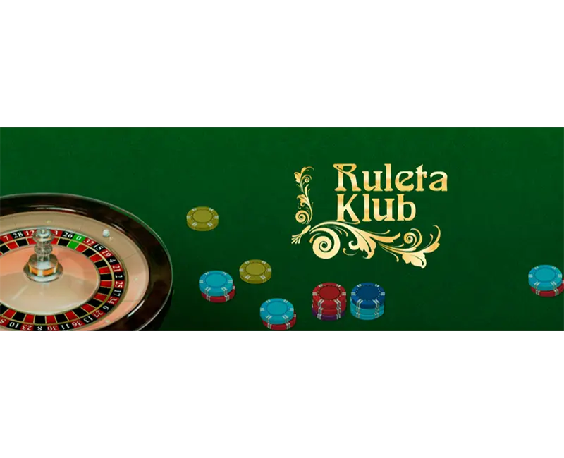 Ruleta Klub – stylová online ruleta s klubovou atmosférou a sázením v reálném čase Ruleta Klub – ruletové kolo a barevné žetony na zeleném herním stole